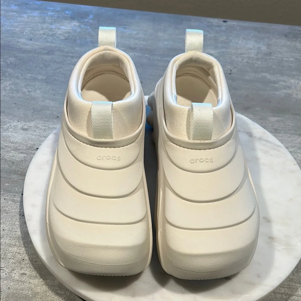 CROCS Tundra Echo Trainer’s Off-White unisex size M10  W12 - Picture 3 of 11